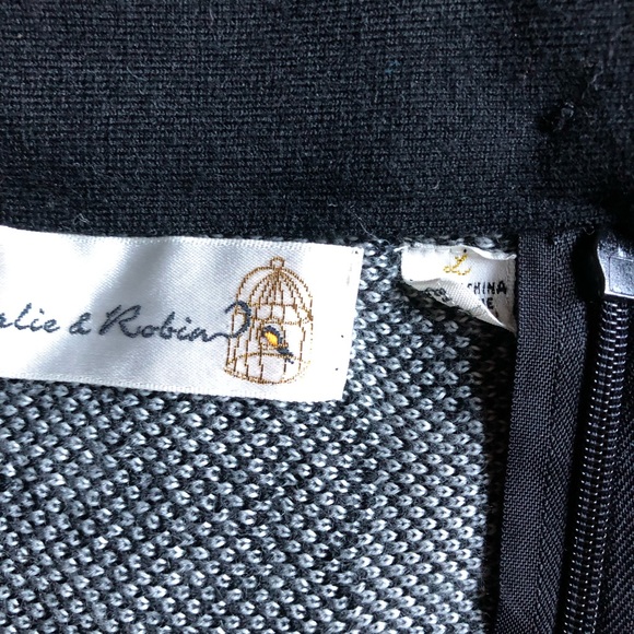 Charlie & Robin Anthropologie Black floral skirt - Picture 3 of 3